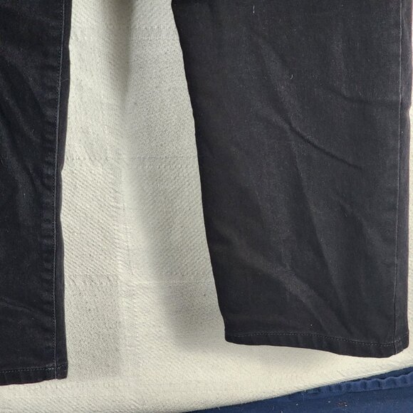 Style and Co. Denim Black Slim Leg Cotton Poly Span Stretch Jeans Size 20W - Picture 7 of 16